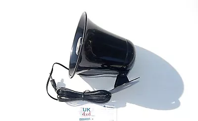 12W 8 Ohm PA Public Address Horn Speaker For CB Radio Weather Proof Black • £18.99