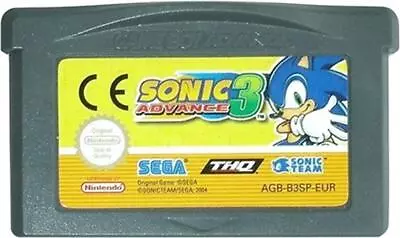 Sonic Advance 3 - Nintendo Game Boy Gameboy Advance Action Adventure Video Game • £49.99