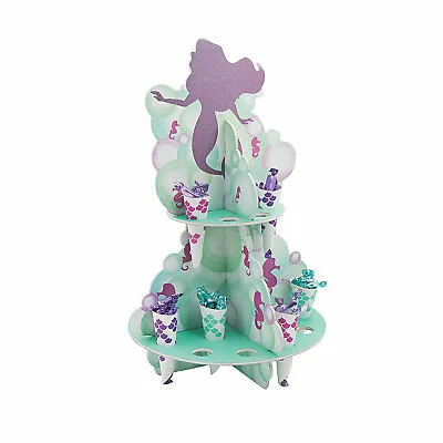 Mermaid Sparkle Treat Stand With Cones Party Supplies 25 Pieces • $15.71