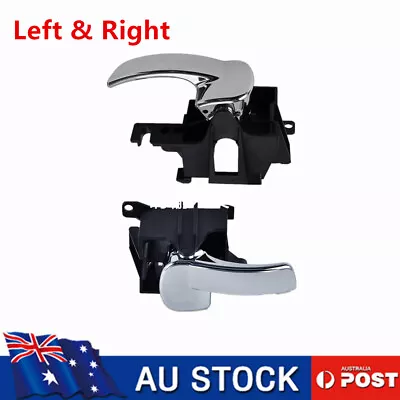 Pair Inner Inside Door Handle Front / Rear For Nissan Navara D40 Pathfinder R51 • $36.99