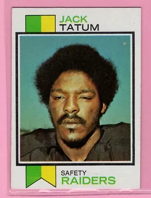 1973 Topps  # 288 Jack Tatum -- Raiders -- Box 726-347 • $26.95