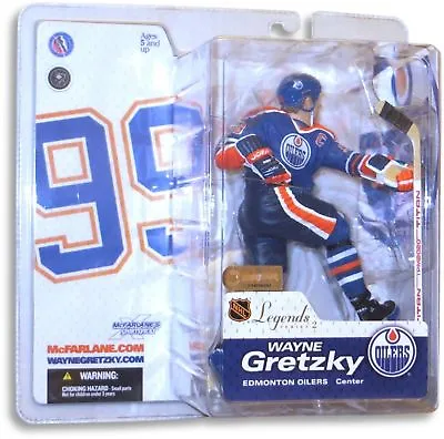 Wayne Gretzky McFarlane Legends Series 2 Figure Edmonton Oilers Blue Jersey • $29.99