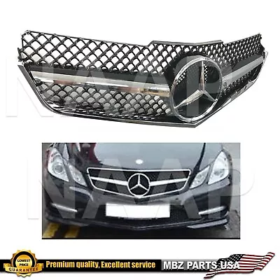 E63 Grille E-Class Coupe Black-Chrome E550 E350 C207 Star 2010 2011 2012 2013 • $159