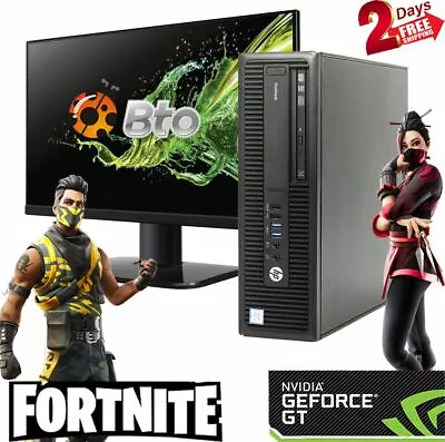 Gaming HP 600G2 G4400 16GB 1TB+240SSD NVIDIA GT 1030 New 22 LCD DVD Win10 SFF PC • $304.99