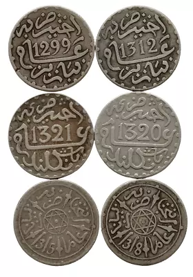 Morocco 1/2 Dirham 1299 1312 1315 1318 1320 1321 Silver • $25