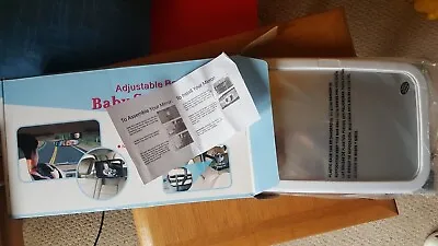 Baby Car Seat Safety Mirror Fits On Headrest Large White Brand New In Box • £5