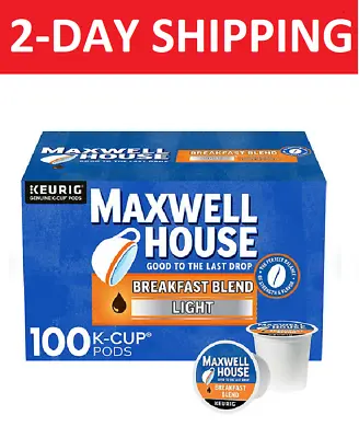 Maxwell House Breakfast Blend Light Roast K-Cup Coffee Pods {100 Ct.} • $39.99