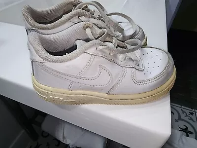 Nike Air Force 1 Toddler Low Sneakers Baby DH2926-111 Triple White Size 9C 🔥 • $13.64