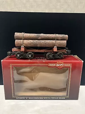 Bachmann G Scale Train 98490 Skeleton Log Car With Logs 3 • $64.99