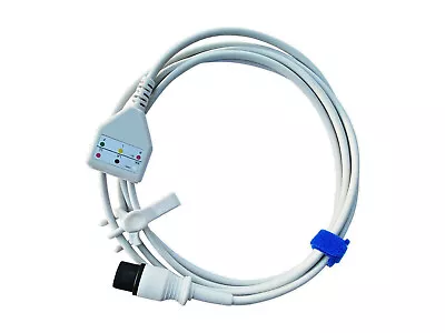 EKG ECG Trunk Cable 3 Lead For Patient Monitors 6 Pin AHA WARRANTY Reusable 7ft • $48.23