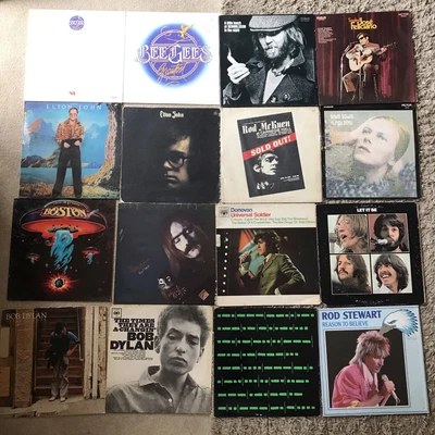 £14.99 • Buy 15xLP Joblot Beatles Bowie Dylan Roy Harper Roger Waters Elton John Bee Gees