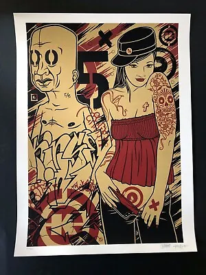 Mike Giant X Dave Kinsey Bomb 2005 Screen Print Rare Shepard Fairey • $600