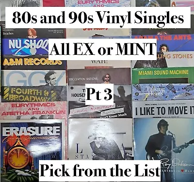 1980s & 1990s Hit Vinyl Singles - Pick From 250 Records (All EX Or MINT)7  45rpm • £4.95