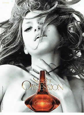 £3.16 • Buy 2008 Advertising 078 Perfume Secret Obsession Calvin Klein Eva Mendes