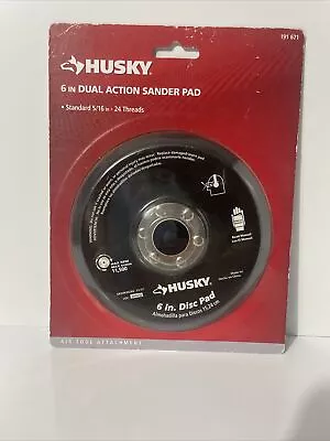 Husky 6 Inch Dual Action Sander PAD Air Tool Attachment NIP 5/15 Inch 24 Threads • $11.99