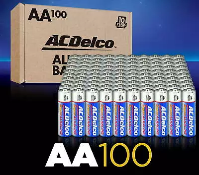 ACDelco AA Batteries Super Alkaline AA Battery 100-Count • $27.99