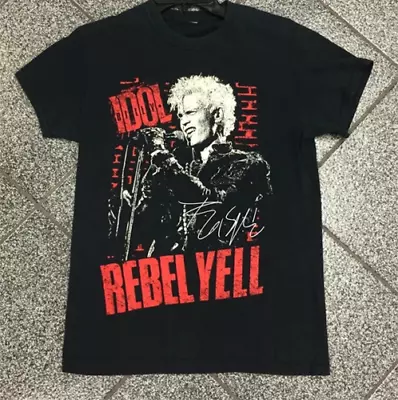 Vintage Billy Idol Star Heavy Cotton Black S-5XL Unisex Tee Shirt • $12.10