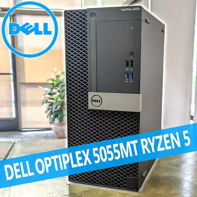 Dell OptiPlex 5055 MT AMD RYZEN 5 Pro 16GB DDR4 512GB SSD Windows 10 Pro WIFI • $179.88