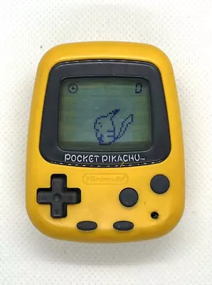 Used Nintendo Pocket Pikachu 1998 Pokemon Pedometer Virtual Pet Tested • $44