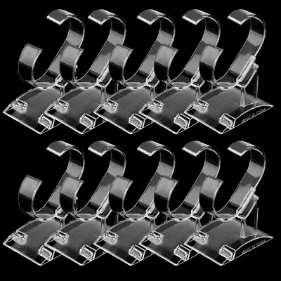 10Pack Clear Wrist Watch Display Holder Jewelry Bracelet Rack Box Holder Stand • $10.05