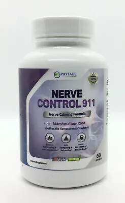 $56.77 • Buy NERVE Control 911 Calming Formula Anti Anxiety Relaxation De-stress Of Mind NEW 