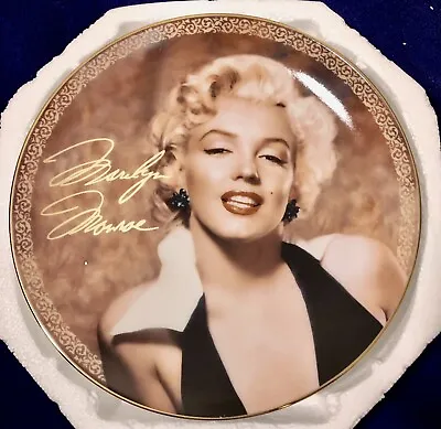 Marilyn Monroe “Bewitching In Black” Collector Plate 1999 Bradford Exchange • $10.95