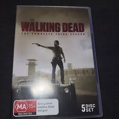 The Walking Dead : Season 3 (DVD 2012) 5 Disk Set Zombie • $7.50
