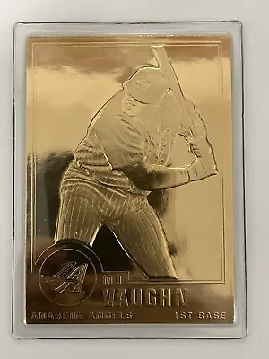 2000 Danbury Mint Mo Vaughn 22kt Gold Card #62 Anaheim Angels • $1.99