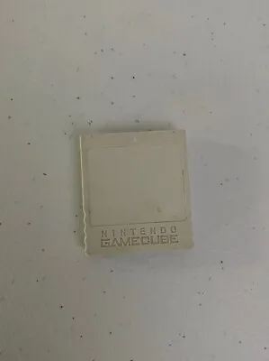 Nintendo GameCube Memory Card OEM 1019 DOL-020 Genuine White Tested Working • $36.99