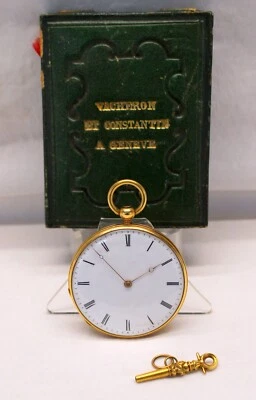 $1995 • Buy 18K Yellow Gold VACHERON & CONSTANTIN Pocket Watch 45mm ORIGINAL BOX & KEY L@@K