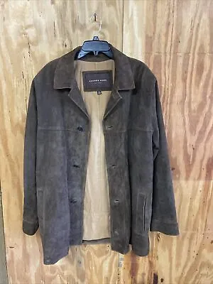 Andrew Marc Brown Suede Heavy Coat Jacket Men’s XL • $64