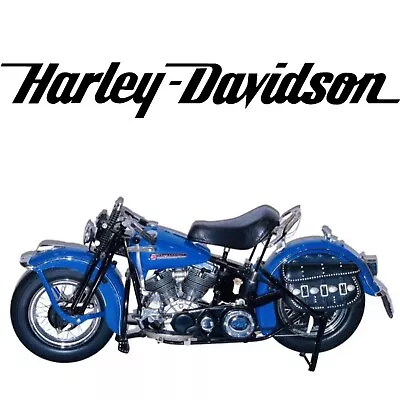 1948 Harley Davidson Franklin Mint Panhead 1/10 Diecast Motorcycle Blue Cycle • $74.79