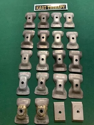 Vintage Racing Go Kart - LOT Of AMERICAN SPACED Motor Mount Clamps - Assorted • $49.98