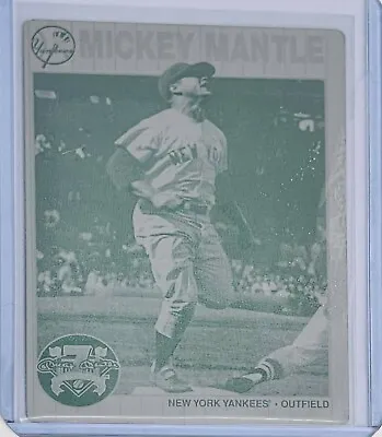 1 /1 Mickey Mantle 1997 Score Board Shoe Box Collection Printing Plate 1 Of 1 • $89.95