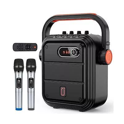 JYX Karaoke Machine With 2 UHF Wireless Microphones5200mAh Portable Micropho • $119.99