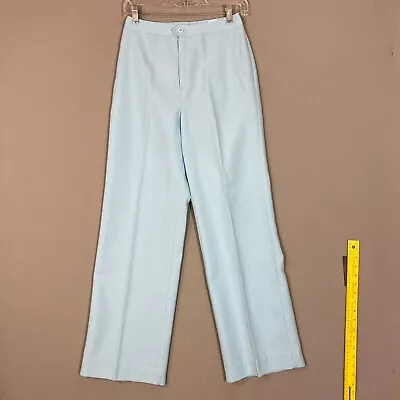 VINTAGE High Waist Baby Blue Trouser Pants 70s 25  Waist Sears JR Bazarr • £38.61