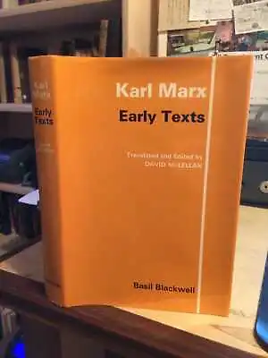 Karl Marx & David McLellan (ed.): Early Texts 1971 Very Good Communism 1st HB • £10