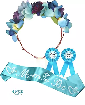 Baby Shower Decoration For Boy Mom To Be Flower Crown Tiara Christmas GiftsMo • $27.27