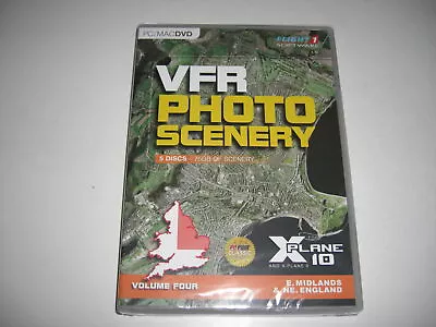 VFR PHOTO SCENERY Vol 4 E MIDLANDS & NE ENGLAND Pc MAC AddOn X-Plane 9 10 11 NEW • £16.99