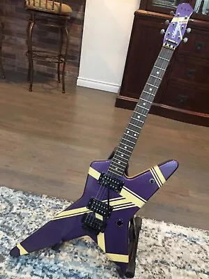 ESP NAVIGATOR STAR GUITAR/Eddie Van Halen Style “Purple White Striped Guitar “ • $15515