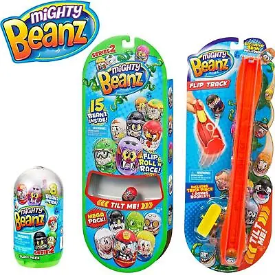 Mighty Beanz Series 2 Mega Pack 15 / Slam Pack 8 Inside / Flip Track Egg Capsule • £9.11