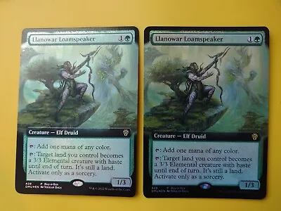 MTG Card.  Llanowar Loamspeaker  X2  Buy A Box Foil Elf Druid  2 Cards DMU • £1.33