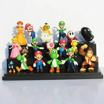 18 Pcs Super Mario Mini Figure Cute Toys Doll Action Figures Collection Gift NEW • £11.49