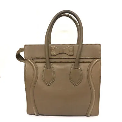 Celine Luggage Micro Shopper Handbag Brown Italy From Japan 001 6078738 • $280