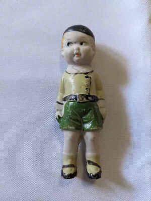 3 1/2  Bisque Boy Doll Made In Japan And No. S546 Stamped On His Back • $11.99