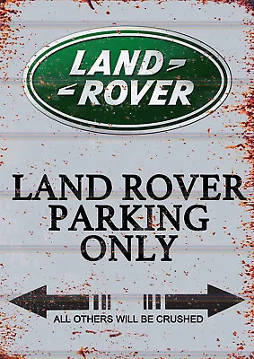 Land Rover Parking Only Theme Retro Style Metal Tin Sign/plaque • £3.75