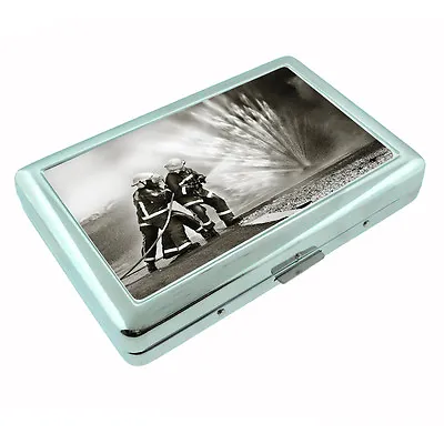 Firefighter D7 Silver Cigarette Case / Metal Wallet Fireman America's Hero  • $16.95