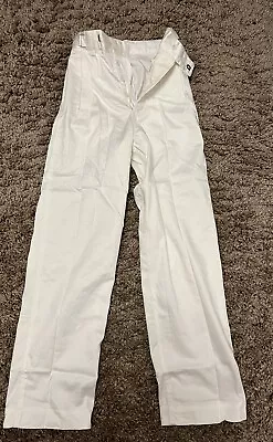 Vintage Unissued 1960s Royal Navy White Naval Drill Trousers Class 1 & 3 NSR • £8