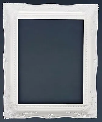 £33.99 • Buy 10  X 8  WHITE Ornate Swept Antique Rococo Baroque Picture Frame Glass & Back #