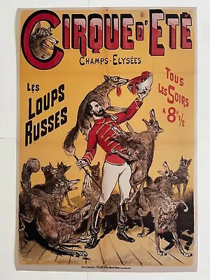 $14.24 • Buy Circus Poster Carnival Sideshow Wolves Art Vintage Style Print Freakshow